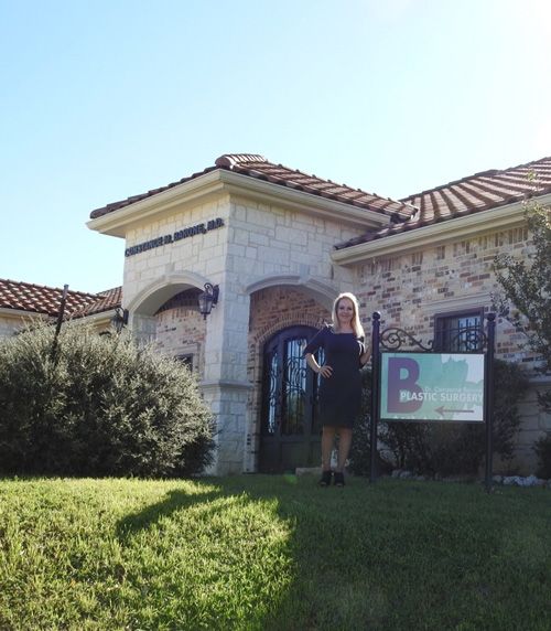 Constance Barone plastic surgery exterior shot with Dr. Barone